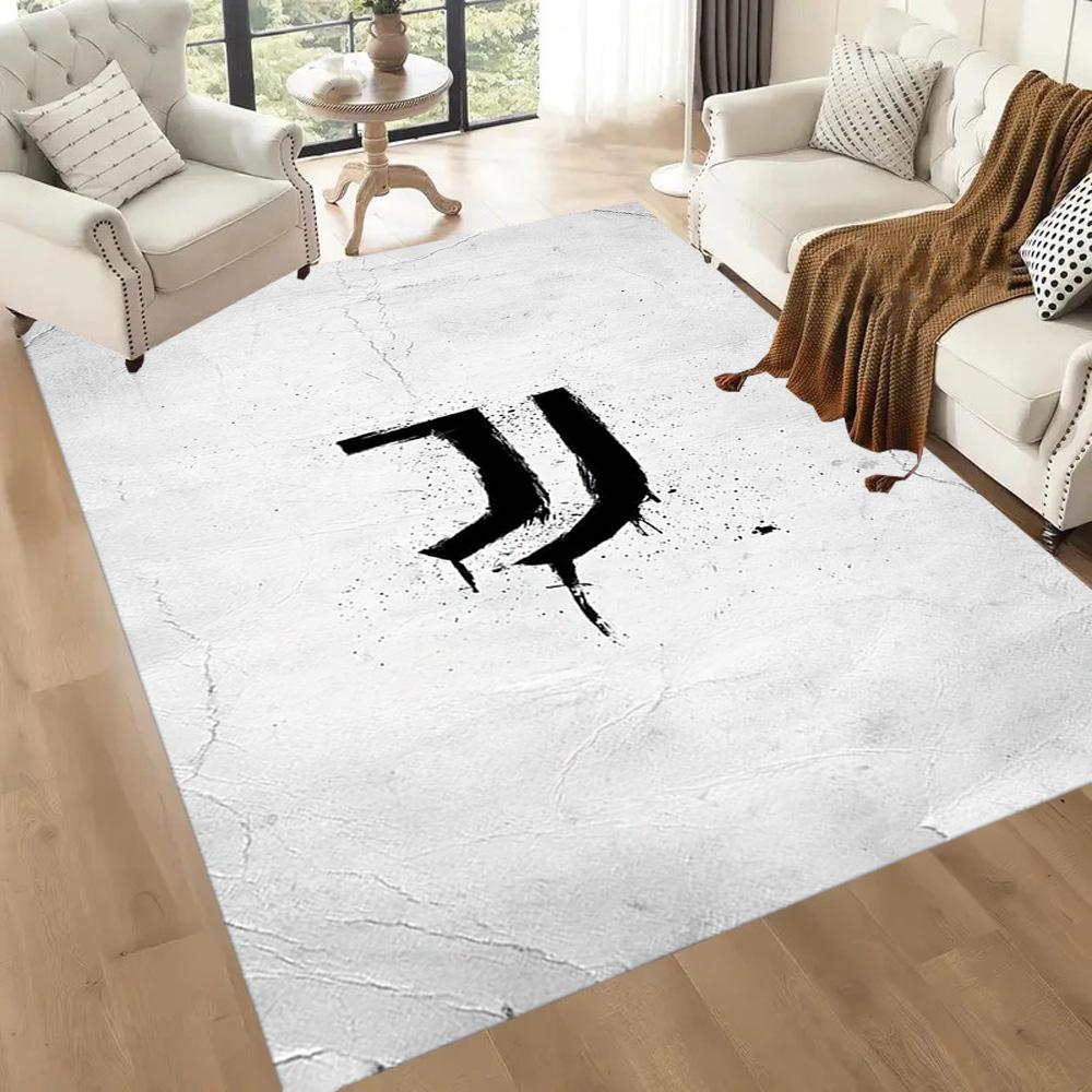 Juventus Floor Rug Office Rug Suitable For Balcony Dining Room Foyer Bedrooms Antislip Rug Anime Office Decor