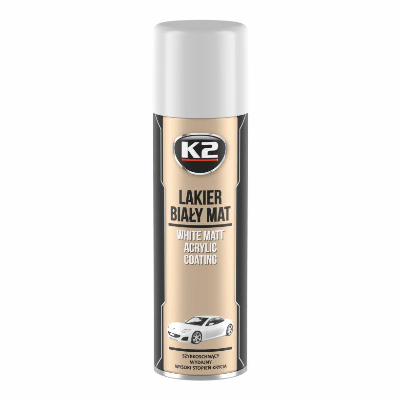 K2 Lakier Akrylowy Biały Matt 500Ml