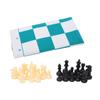 Шахматный набор Пластиковые фигуры Коврик для мыши Настольные игры Шахматная доска из ПУ кожи Дорожный Собрание Детская игрушка
