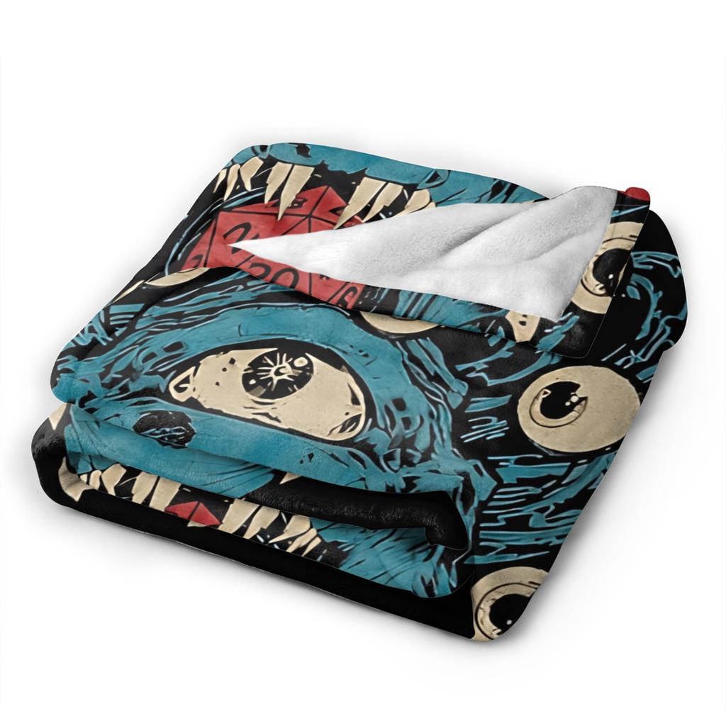 DND D&D Dragon Retro Blanket Quality Soft Warm Throw Blanket Winter Kids Living Room Comfortable Bedspread