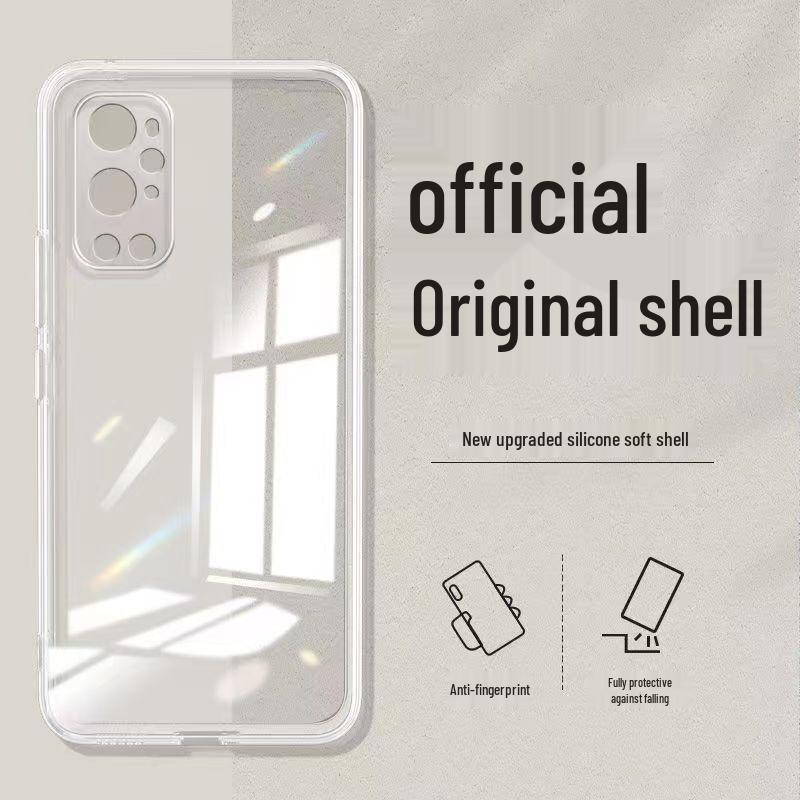 Силиконовый чехол-жидкость для OnePlus 9 Pro - Полное покрытие, Защита от падений, Приятный для кожи, Однотонный