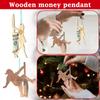 2D Wooden Wallet Ornament Pendant Away From The Polewallet Ornament, Christmas Ornament, Christmas Decoration