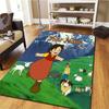 Heidi Alps Cartoon Custom Name Carpet Rug For Living Room Bedroom Home Sofa Decoration Kids Play Nonslip Floor Mat