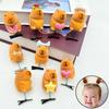 10Pcs Flocking Cute Capybara Hair Clip Spring Hairpin Random Duckbill Headwear Accessories Children'S Hair Accessories