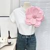 Multi Layer Soft Fabric Large Flower Brooch Stylish Breastpin for Dresses and Tops Floral Shaped Corsage Party Accessory