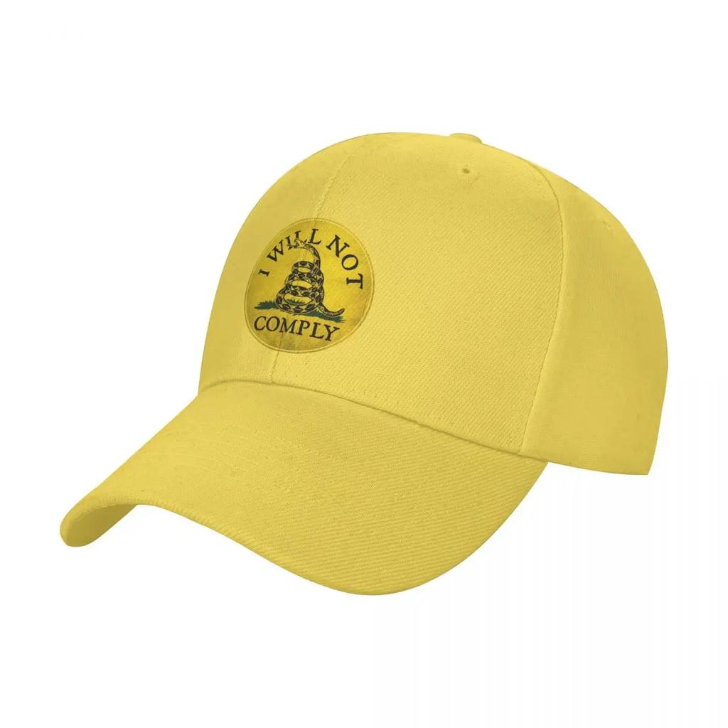 I Will Not Comply With Dont Tread on Me Rattlesnake Baseball Cap Trucker Hat sun hat Hat Unisex For The Sun For Unisex Womens