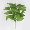 7 Голов Искусственные Листья Зеленого Растения Большое Искусственное Растение Украшение для Офисного Стола