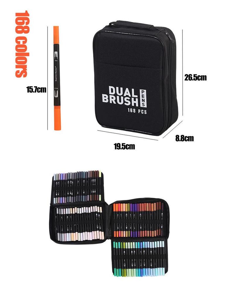 Двусторонние смываемые акварельные линеры для детей - Набор ручек для рисования дудлов