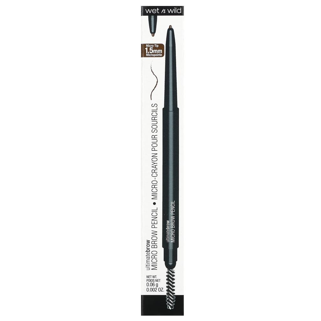 Wet N Wild Ultimate Brow, Micro Brow Pencil, Soft Brown, 0.06G (0.002Oz)