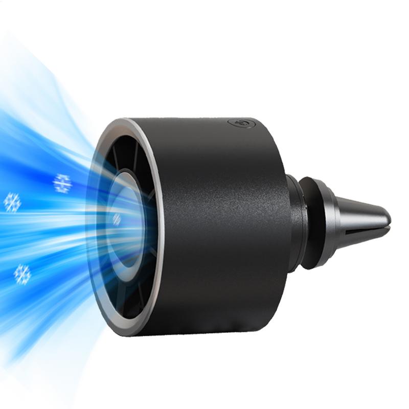Мини-вентилятор для охлаждения автомобильного воздуховода с подсветкой, USB Автомобильный вентилятор с клипсой для выхода воздуха, 3 уровня регулировки, Автоматические вентиляторы для циркуляции воздуха