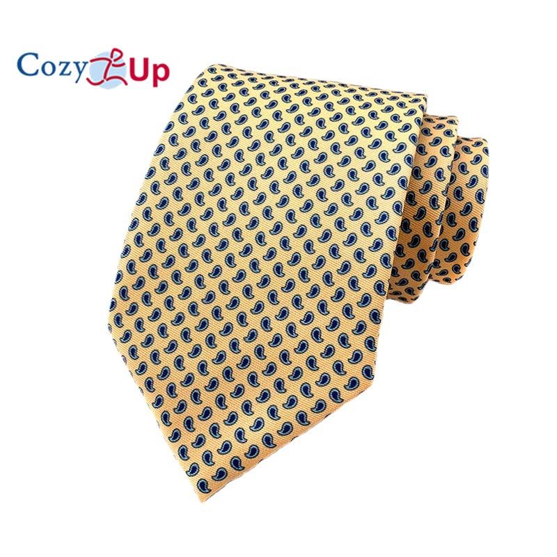 Cozy Up Новый мужской галстук с винтажным принтом 146x8x3,5 см, праздничная вечеринка, свадьба