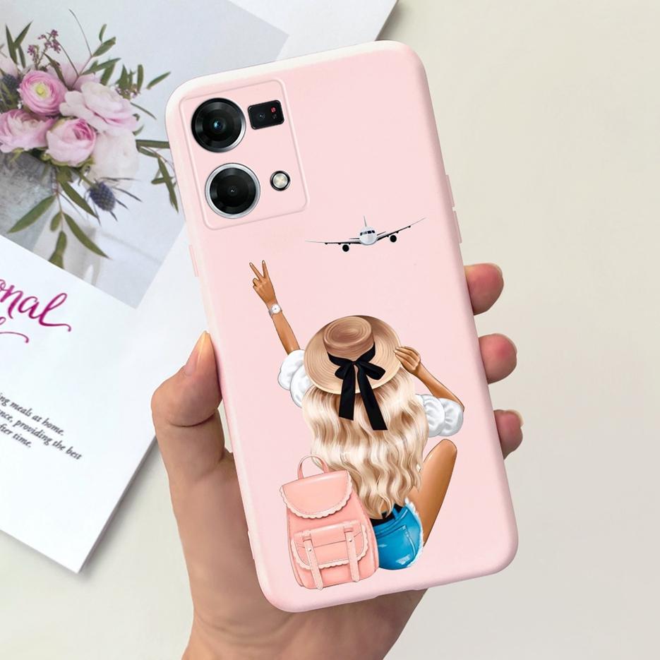 For Oppo F21 Pro 4G Case Oppo Reno7 CPH2363 Cute Fashion Cartoon Cover Soft Silicone Phone Case For Oppo Reno 7 F21Pro 4G Bumper