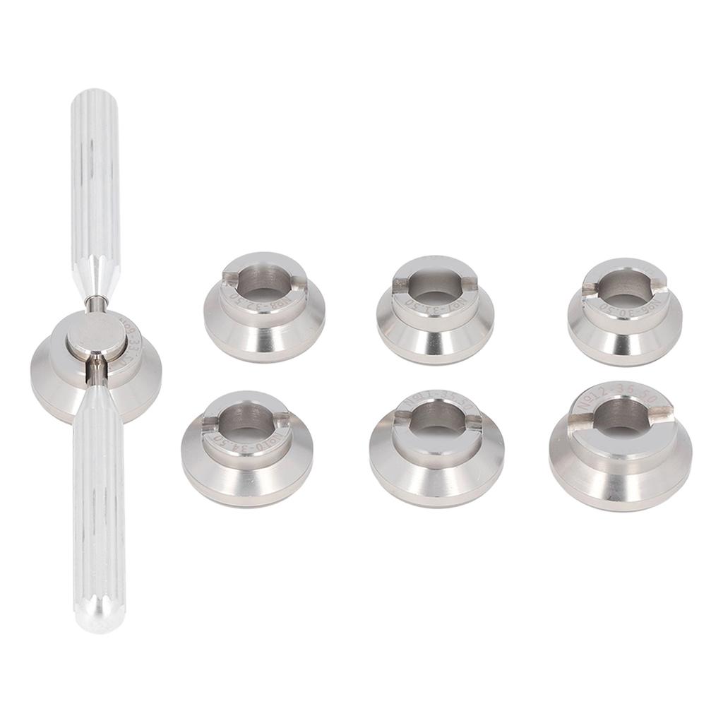 Инструмент для ремонта часов Fix 7 Dies Open Tools Steel Gear Back Cover Clock Repair Kit Aluminum Alfol для