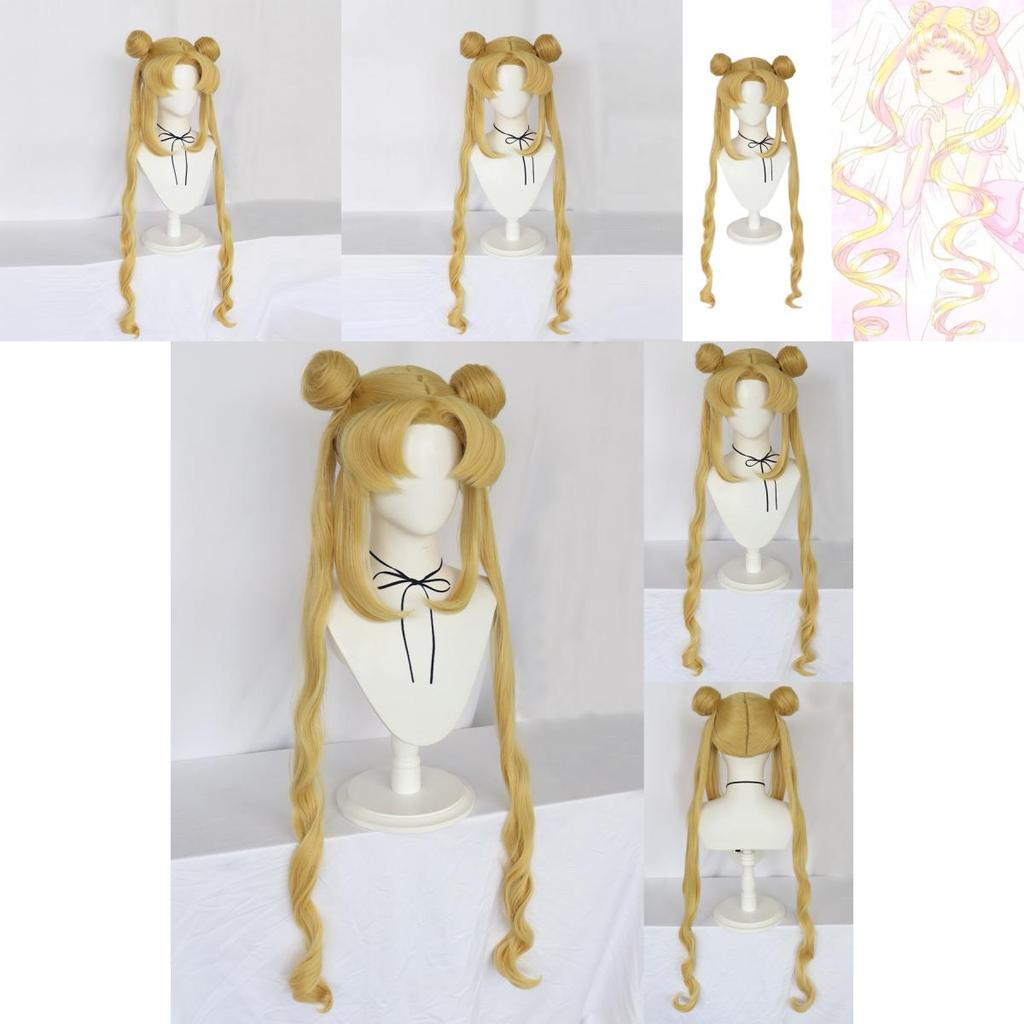 Sailor Moon Cosplay Wig With Hightemperature Silk For Role Play And Costume Events