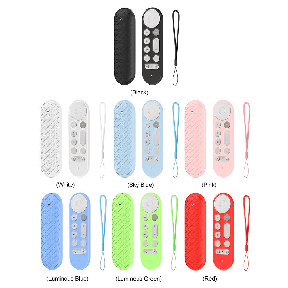 Silicone Remote Case Anti-Slip Protective Cover TV Remote Control Case Remote Protective Case for Google TV Streamer 4K Remote