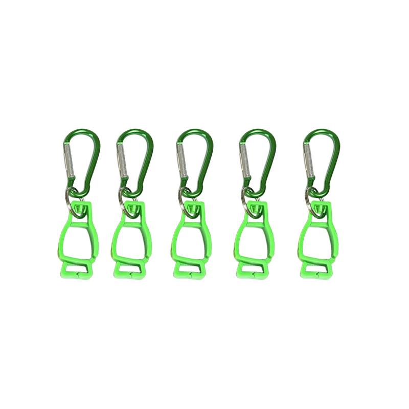 5Pcs Glove Clip Hanger Safety Glove Holder Aluminum Alloy Working Gloves Clip Keys Safety Clamp Gloves Guard Accessories