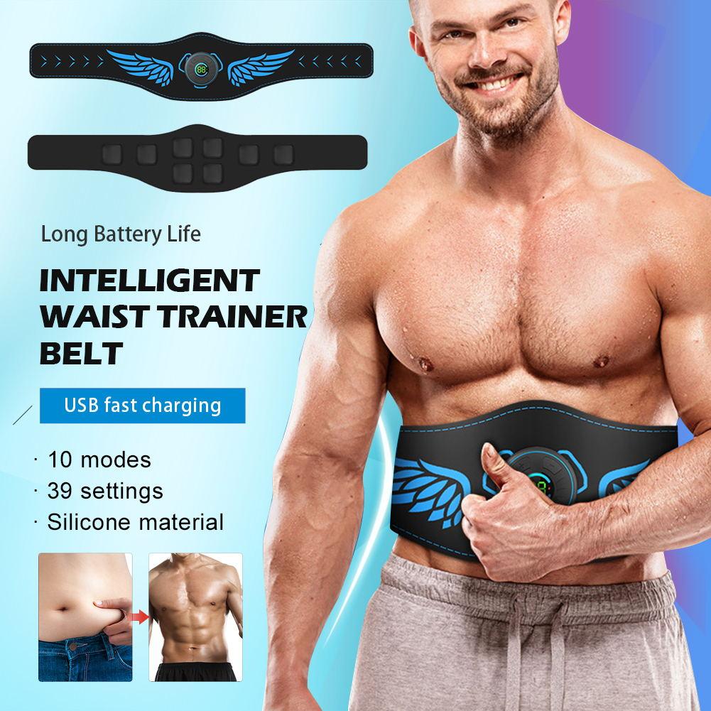 EMS ABS Abdonimal Trainer Men Women Abs Muscle Stimulator Belly Waist Trainer Belt Weight Loss Body Shaping Home Fitness Belt