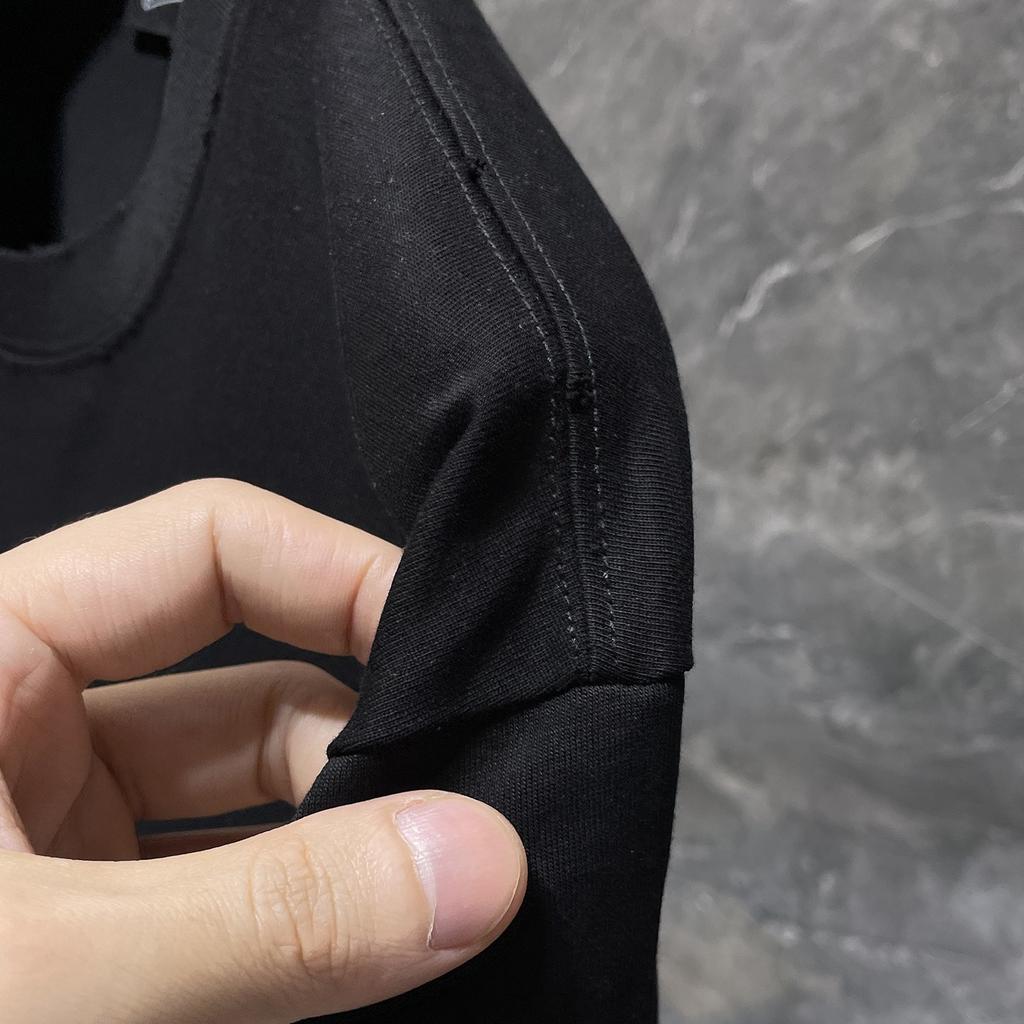 GZ-8931 CHROME HEARTS 2025 Летняя новая высококачественная хлопковая свободная футболка с круглым вырезом большого размера для мужчин и женщин, парная футболка