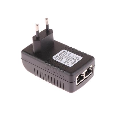 Адаптер питания Poe для видеонаблюдения, 48 В 0,5 А, европейская вилка для инжектора, Ethernet, IP-камера, коммутатор Poe, NVR-маршрутизатор