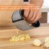 Stainless Steel Garlic Press Rocker Mincer Crusher Roller Squeezer Garlic Pressing Crushing