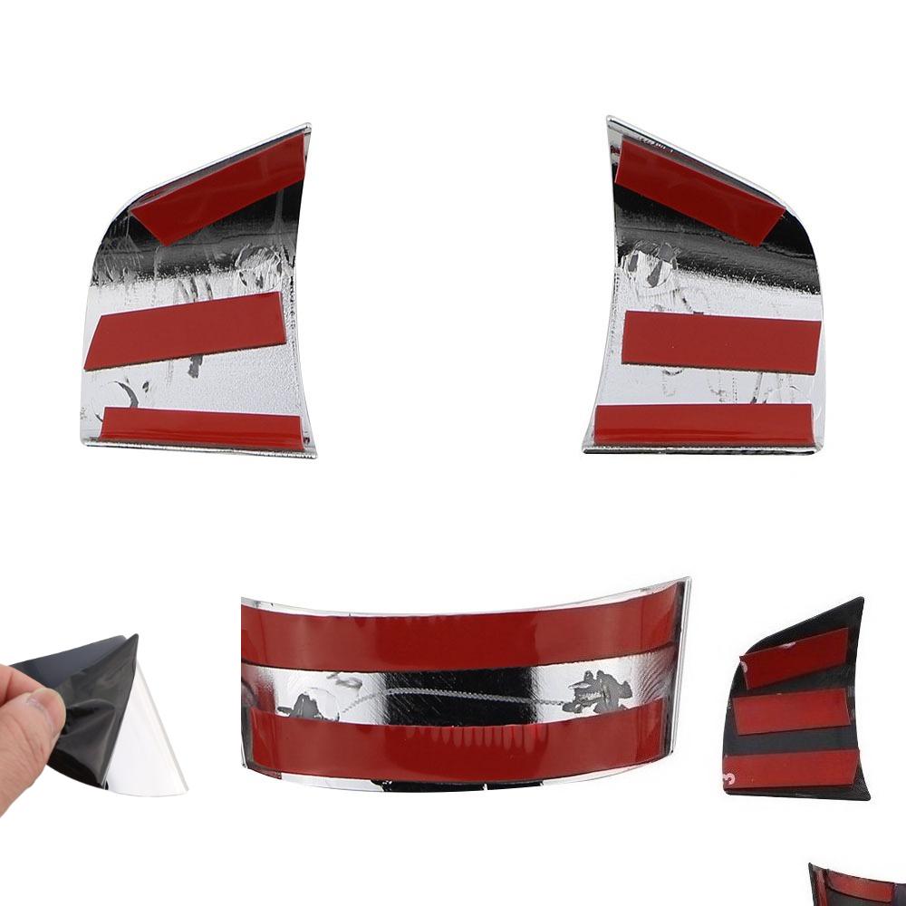 Накладка на панель рулевого колеса из АБС-пластика, накладка, наклейка для Ford Focus 2 MK2 2005 - 2011, стайлинг автомобиля, молдинги интерьера, автомобильные наклейки