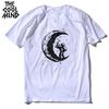 COOLMIND 100% Cotton Moon Print Men T Shirt Casual Summer Short Sleeve Men Tshirt Loose t-shirt Male Tee Shirts Mo0154