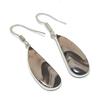 Океанический дымчатый агат драгоценный камень серьга из стерлингового серебра 925 пробы 1,89"