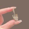 Elegant Gold Shovel Brooch: Trendy, Exquisite High-End Pin for Women