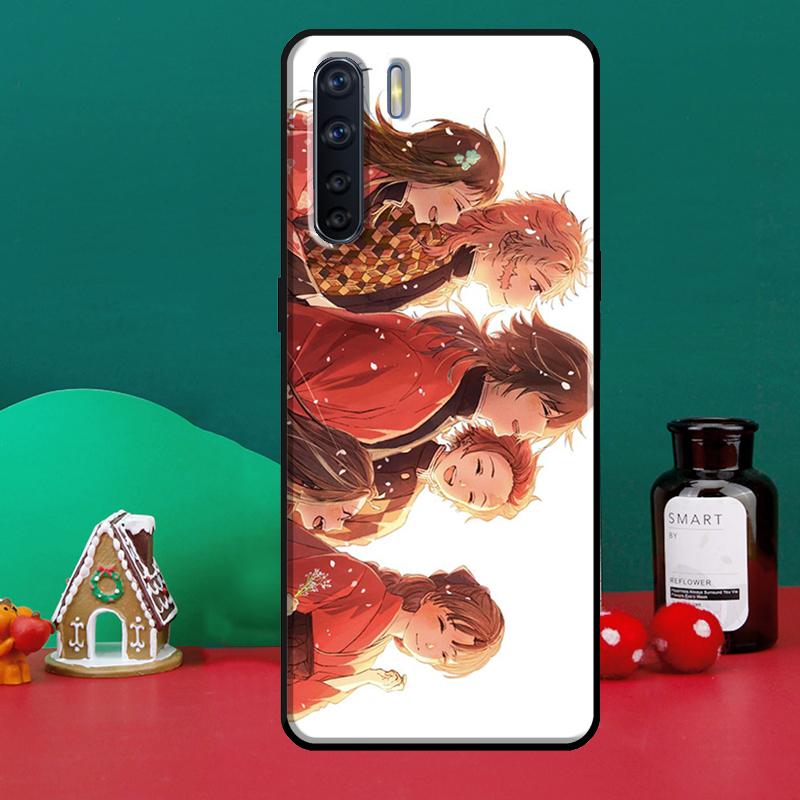 Чехол для телефона Kimetsu No Yaiba с аниме для OPPO Reno 5 Lite 2Z 2F A5 A9 A53 A31 2020 A52 A72 A91 A83 A15 A94 A74 A54