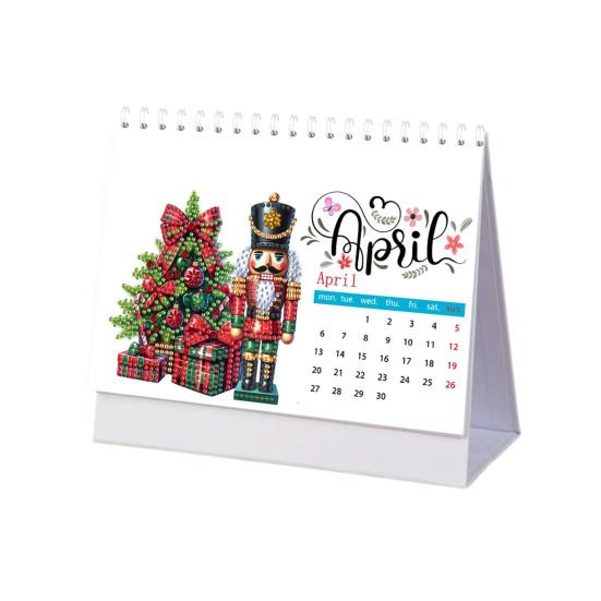 2026 Сделай сам настольный календарь Настольный календарь с алмазной мозаикой Стоящий месячный календарь-планировщик