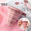 Portable Silicone Coffee Tumbler Collapsible Travel Cup for Hot Reusable Foldable And Cold Drinks To-Go Pocket Size Eco-friendly Mug