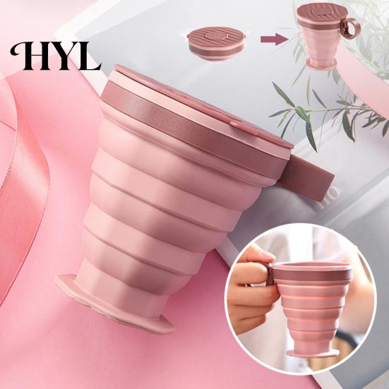 Portable Silicone Coffee Tumbler Collapsible Travel Cup for Hot Reusable Foldable And Cold Drinks To-Go Pocket Size Eco-friendly Mug
