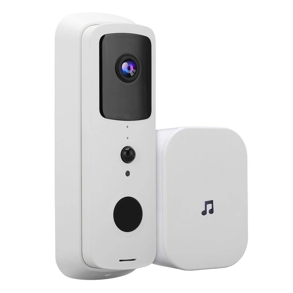 Умный беспроводной WIFI видеодомофон 1080P APP дистанционное управление Интерком ночное видение Белый 90?260VUS