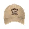 Vintage Baseball Cap Snapback Hat 60 Years Old Vintage 1963 Summer Cap Hats Limited Edition 60th Birthday Denim Casquette Gorras