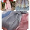 Элегантная Органза с Рисунком Волна для DIY, Яркая Креп-Газетная Ткань, Тюль 1м, Мятая Ткань, Свадебная Декоративная