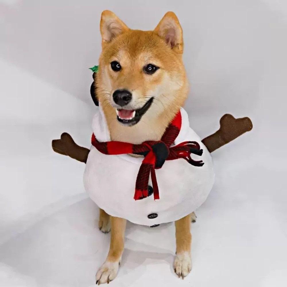 Warm Cute Santa Claus Dog Outfit Soft Breathable Cats Christmas Clothes Funny Pet Dress Up Dog Winter Clothes Spring