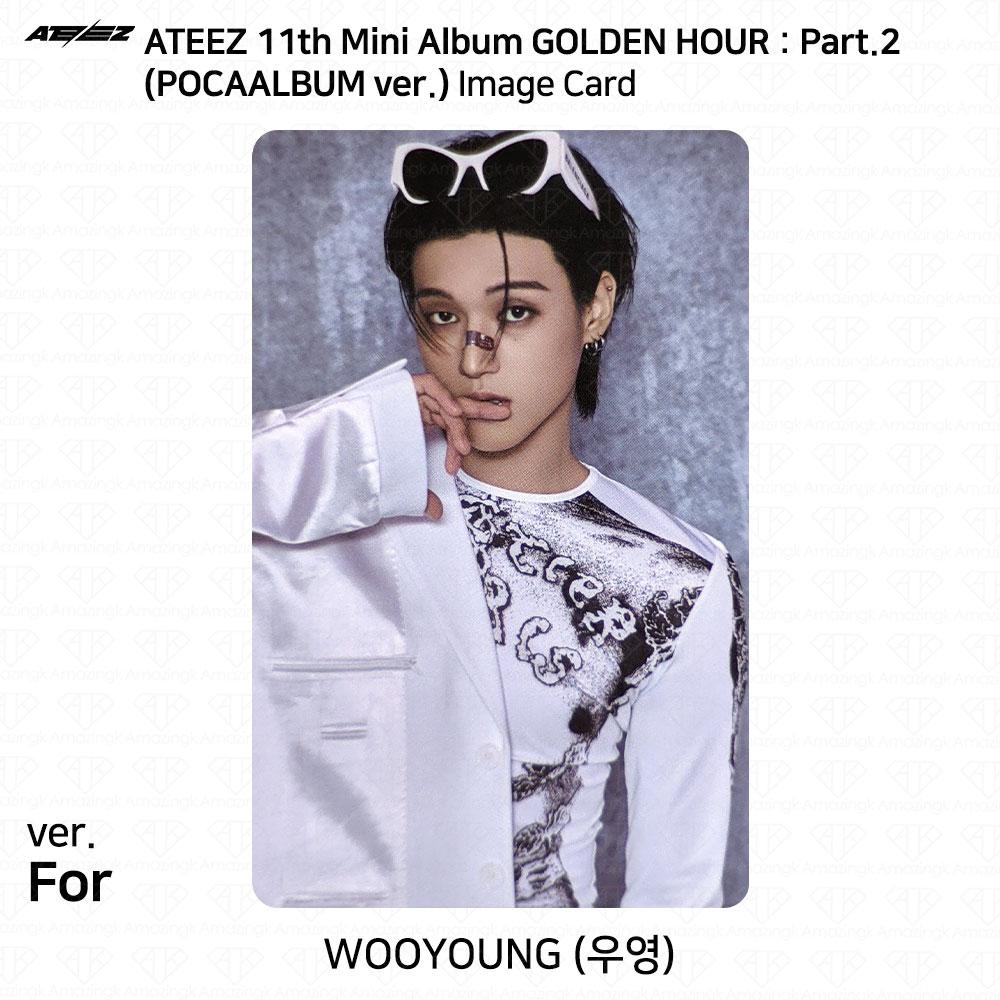 ATEEZ 11-й мини-альбом Golden Hour Часть 2 POCAALBUM Фотокарточка ДЛЯ VER