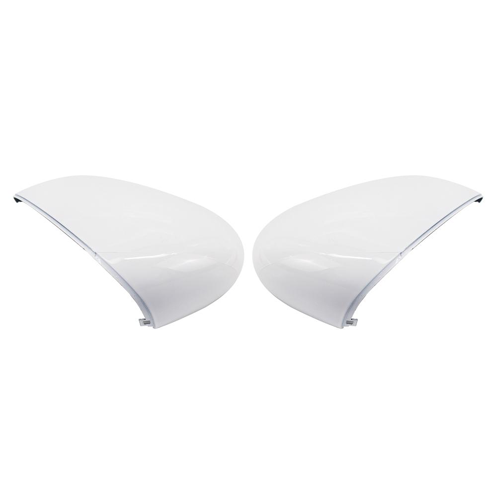 1Pcs Left/Right White Rearview Side View Mirror Replacement Cover Caps Case Shell For Ford For Fiesta 2008-2017 Car