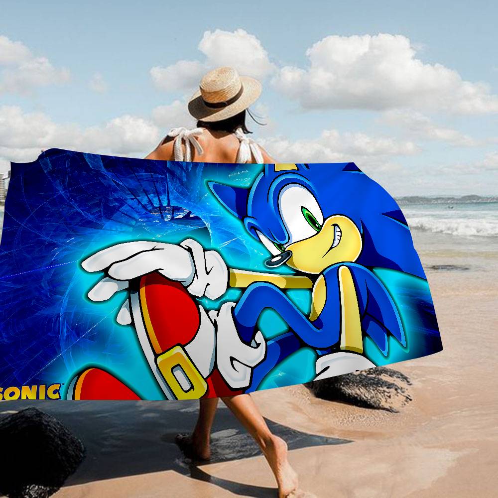 Anime S-SonicS H-HedgehogES Big Microfiber Beach Towels Quick Dry Towel Sand Beach Towels Pool Towel For Travel Swim Pool Yoga