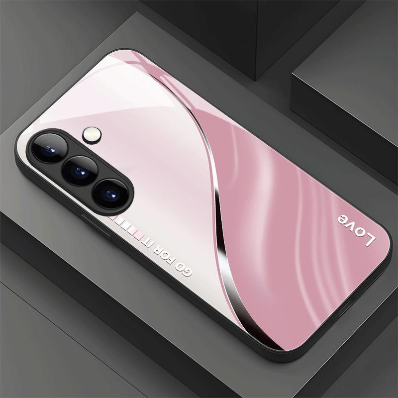Бизнес Эстетика модные чехлы для телефона s26 ultra чехол Стеклянный чехол для телефона для Samsung Galaxy S26 S25 S24 S23 S22 FE Ultra Plus