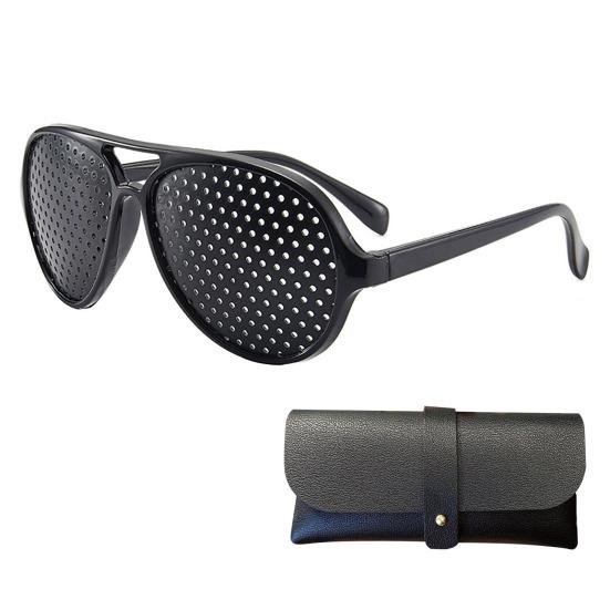 Correction Glasses Pinhole Design Unisex Correction Glasses for Vision Improvement Lightweight Comfort Frame Glasses for All-Day Wear