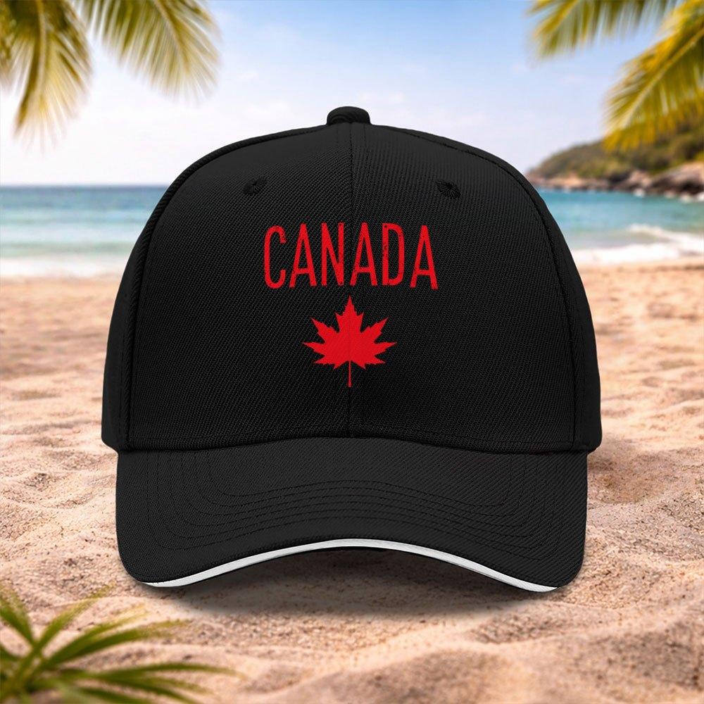 Canadian Maple Leaf Baseball Cap Adjustable Lightweight Unisex Hat for Unisex Women