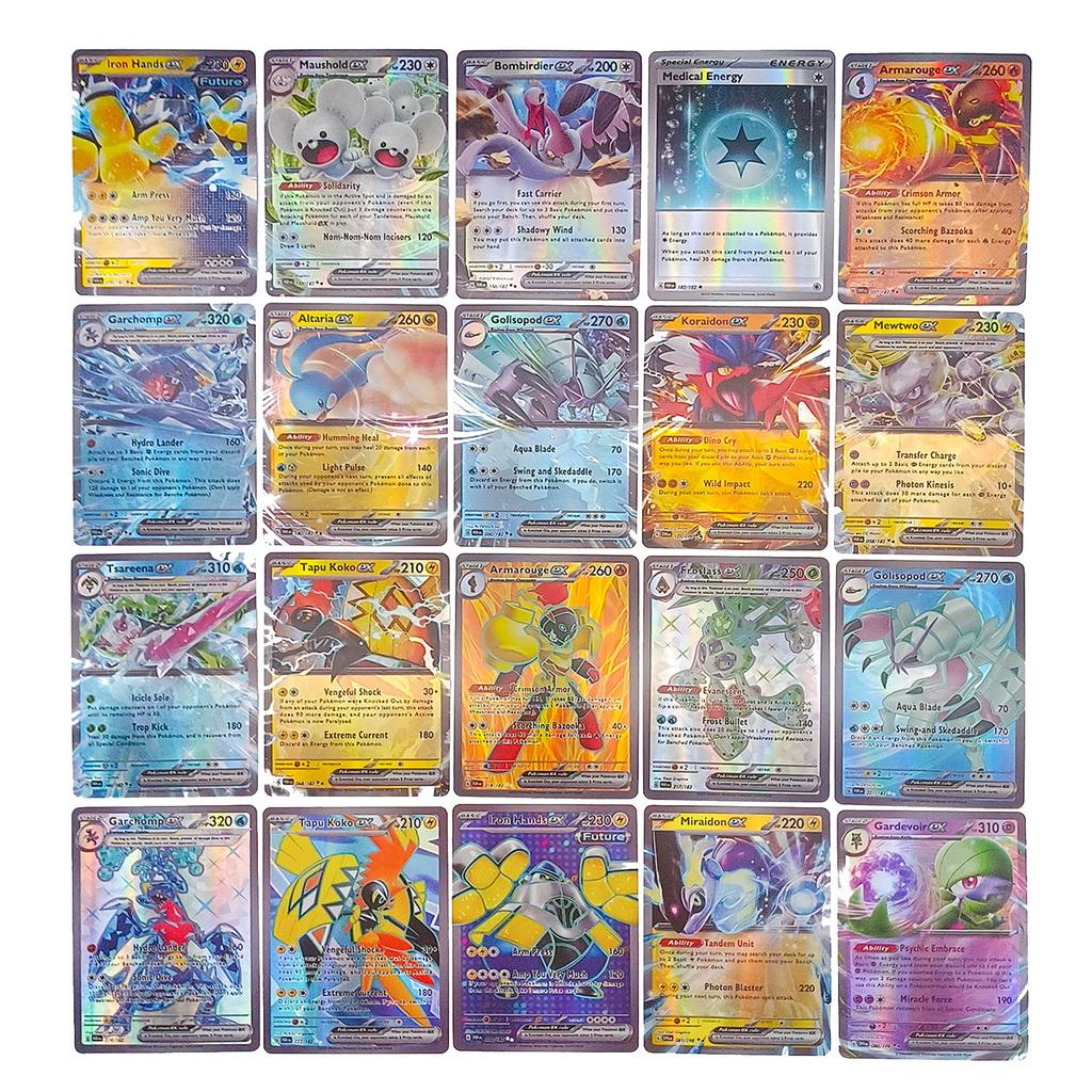 100 шт. TCG красочные ассорти карты необычные карты EXCard коллекционные карты