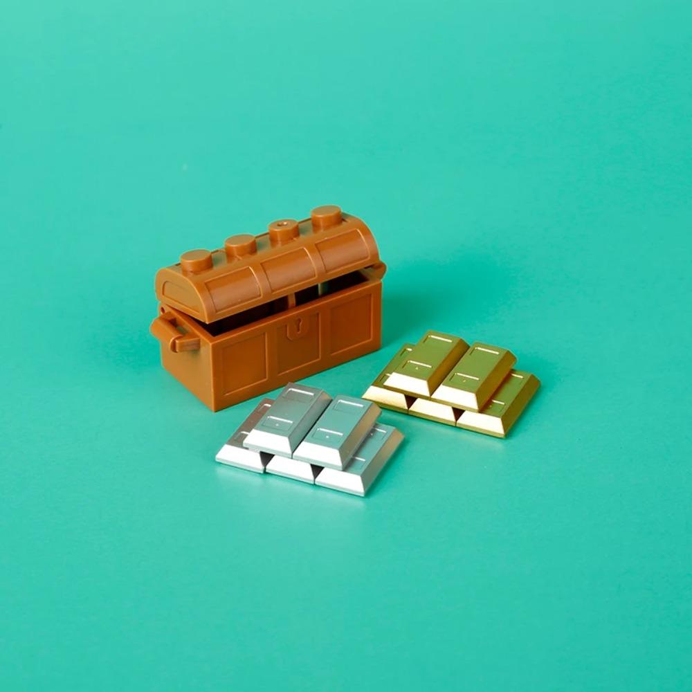 MOC Precious Deposits Building Blocks Treasure Pirate Map Gold Ore Silver Brick Box Diamond Bricks Toys Gift