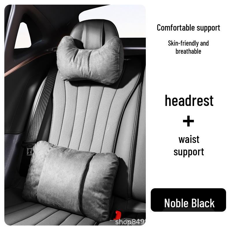 Maybach Mercedes Neck Protection Suede Pillow - High-end Car Seat Headrest