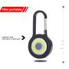 Keychain Light Adjustable Outdoor COB Keyring Flashlight Camping Working Lamp Battery Operated Lighting Equipment Camper Clip