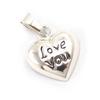 [C7517] - Silver Pendant 'Love You'