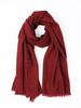 Yak Wool Solid Color Extended Shawl - Warm, Fashionable Scarf for Men and Women