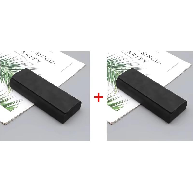 1/2 шт. Простой кожаный чехол для очков, оптический, ретро, для очков от близорукости, солнцезащитных очков, коробка для хранения, модный, для мужчин и женщин