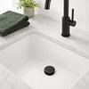 Push Button Drain Stopper Matte Black Vessel Sink Drain Easy Install Drain Assembly  Vanity Sink